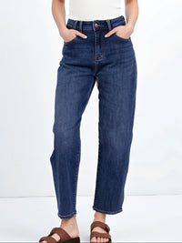 Jean Mom Bleu Taille Haute Femme – Coupe Confort & Esprit Rétro Moderne - NAUMY