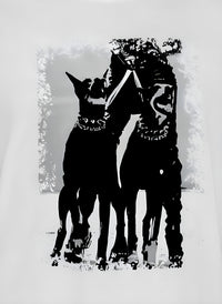 T-shirt en cotton avec Imprimée thème CHIENS - NAUMY