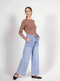 Jean Wide legs taille haute - NAUMY