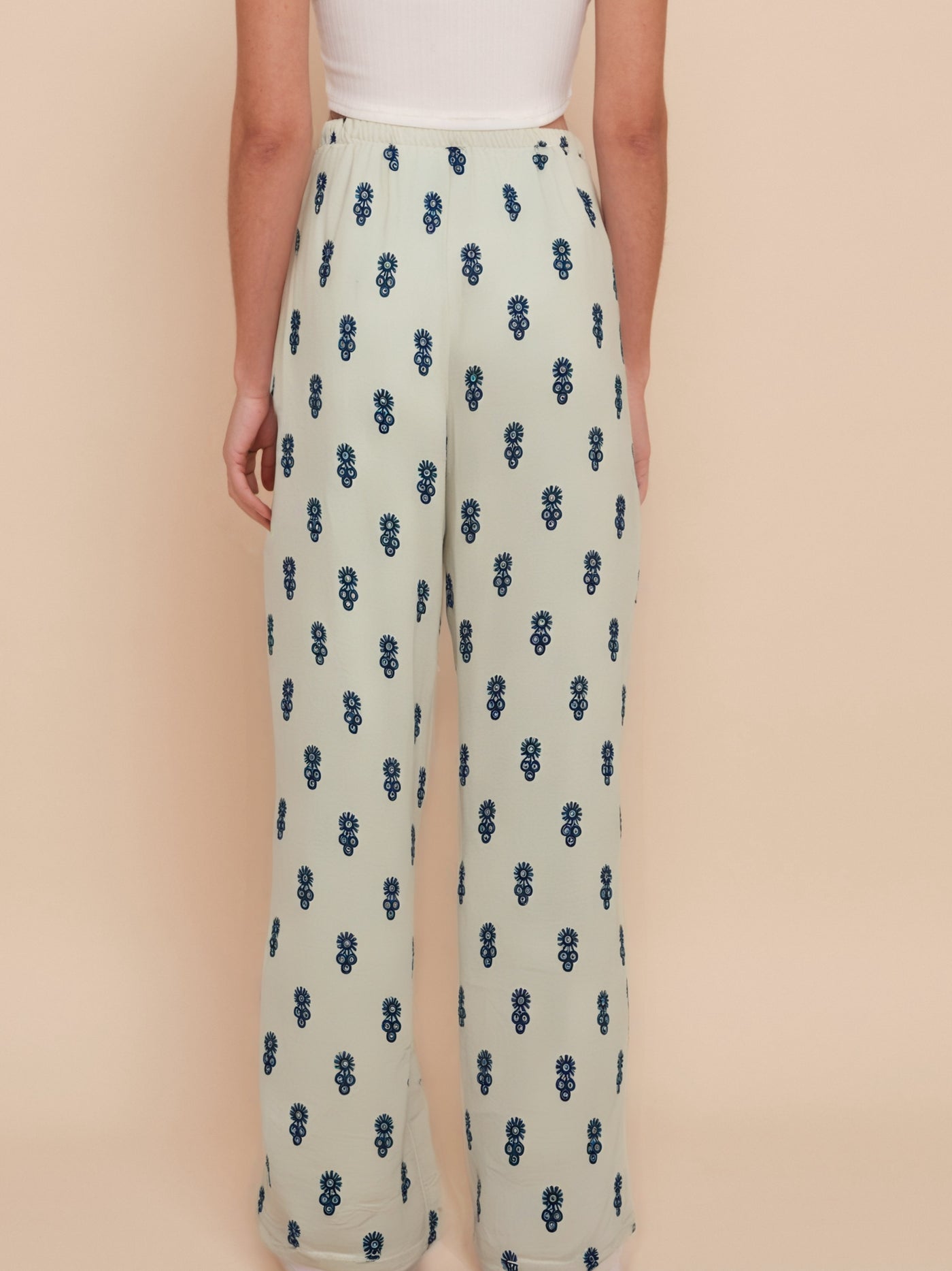 Pantalon d’été droit à imprimé bohème - NAUMY