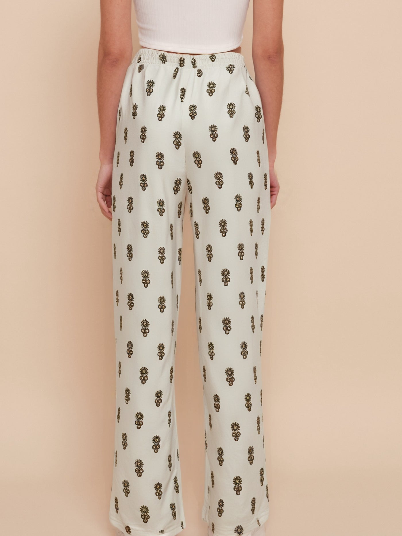 Pantalon d’été droit à imprimé bohème - NAUMY