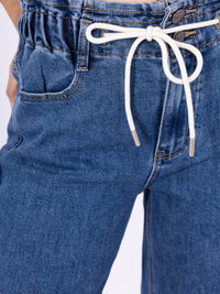 Jean Wide à Taille Élastique - NAUMY