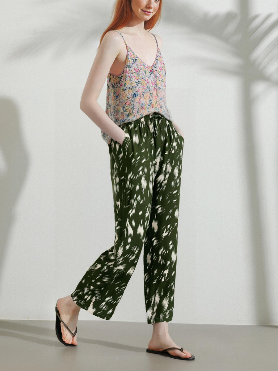 Pantalon Décontracté Imprimé Abstrait - NAUMY