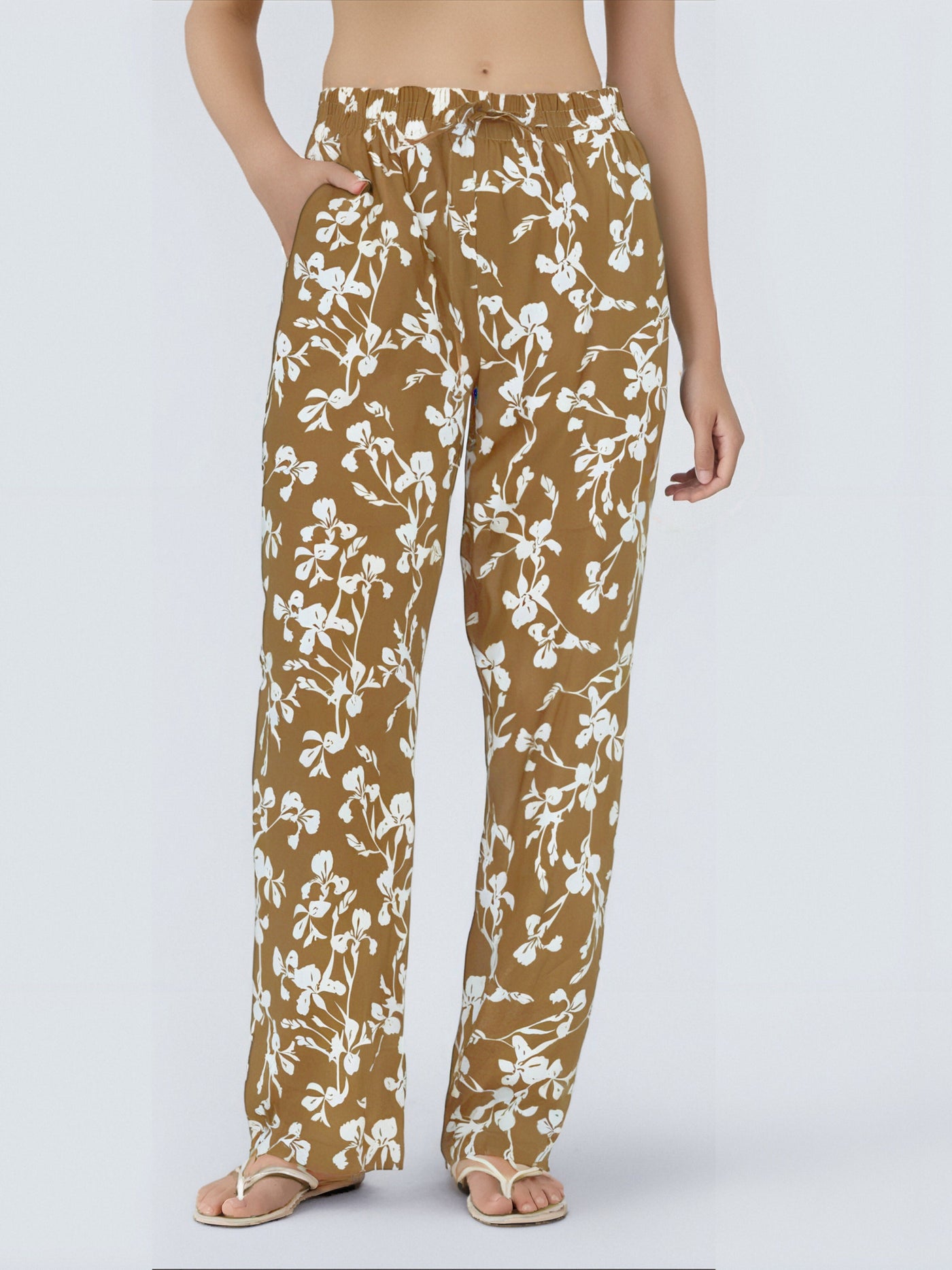 Pantalon fluide à Motif Floral - NAUMY