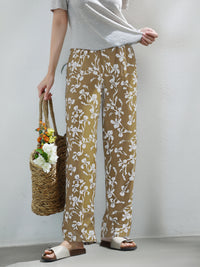 Pantalon fluide à Motif Floral - NAUMY