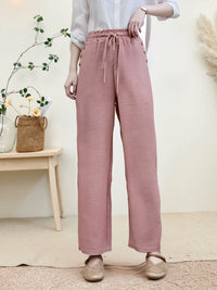 Pantalon fluide en tissu gaufré - NAUMY