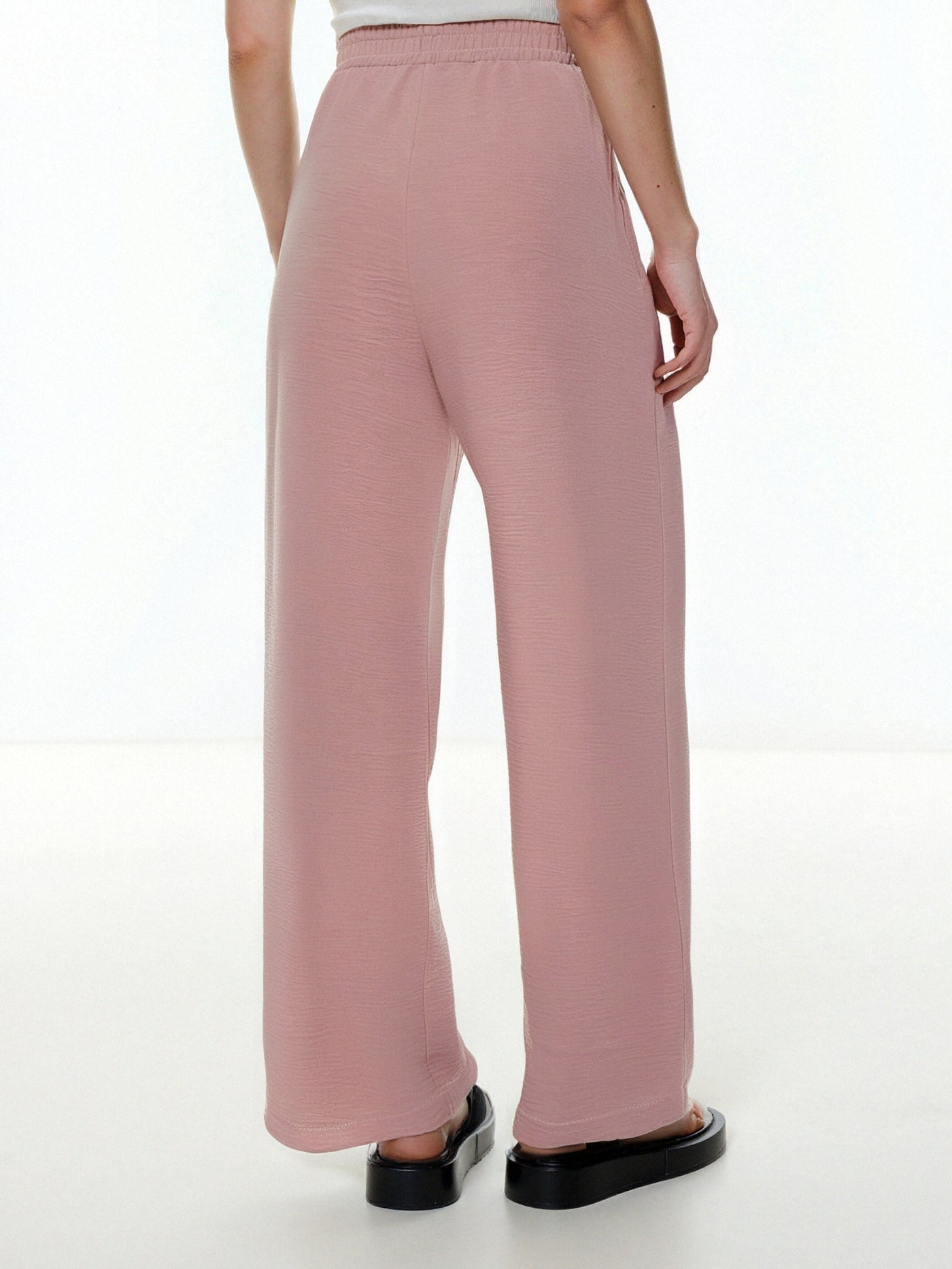 Pantalon fluide en tissu gaufré -  NAUMY
