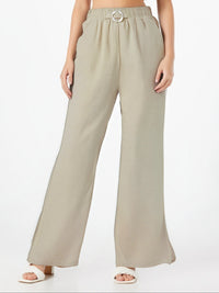 Pantalon d’été droit en tissu gaufré - NAUMY