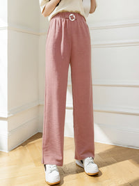 Pantalon d’été droit en tissu gaufré - NAUMY