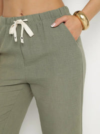 Pantalon droit effet lin - NAUMY