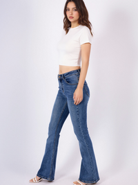 Jean flared fit Taille Haute Silhouette Élancée - NAUMY