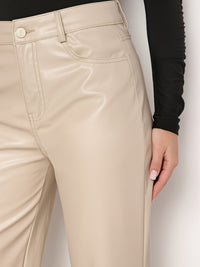 Pantalon Femme Wide Leg en Simili Cuir Élégance Chaude & Confortable - NAUMY