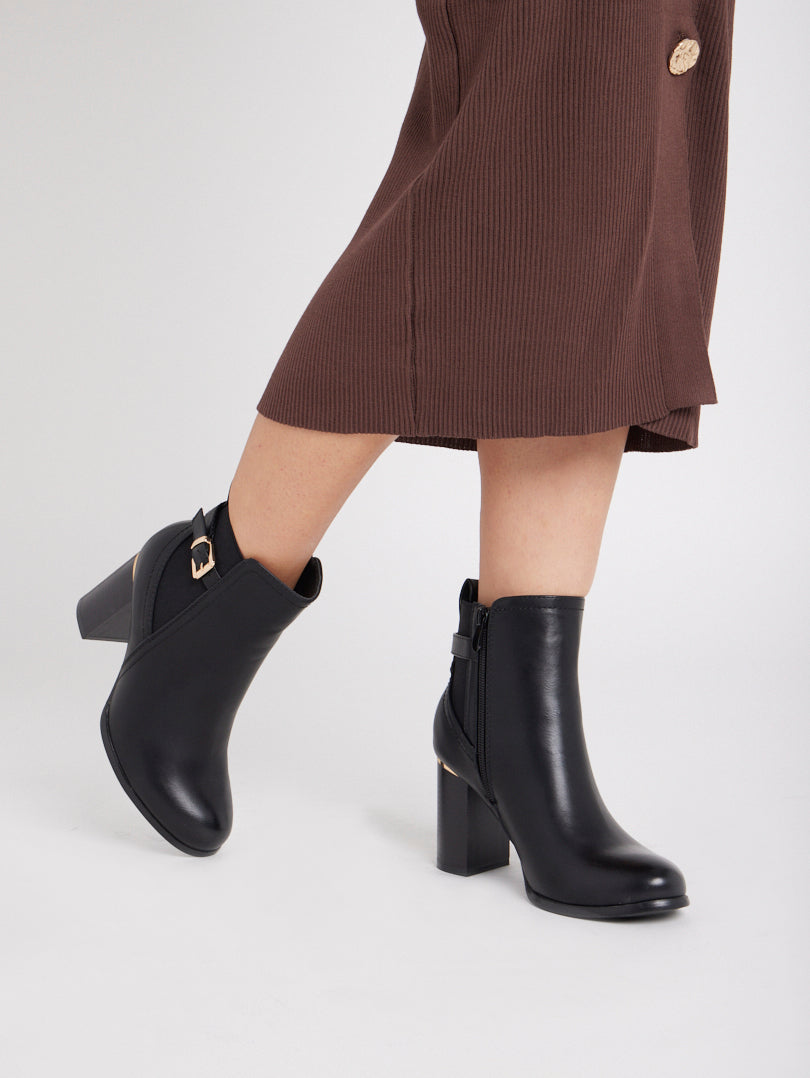 Bottines talon online carré