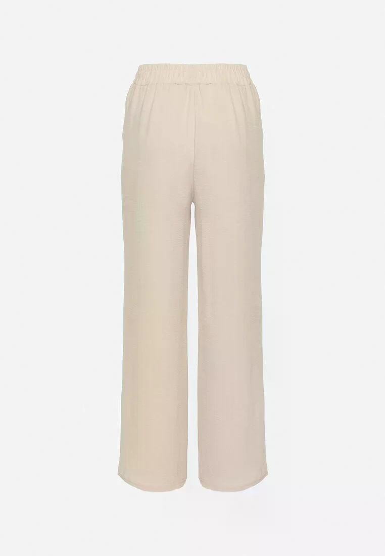 Pantalon droit fluide à nouer à la taille - NAUMY