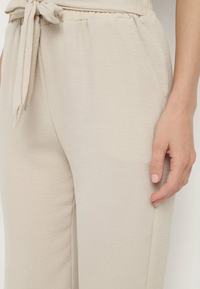 Pantalon droit fluide à nouer à la taille - NAUMY