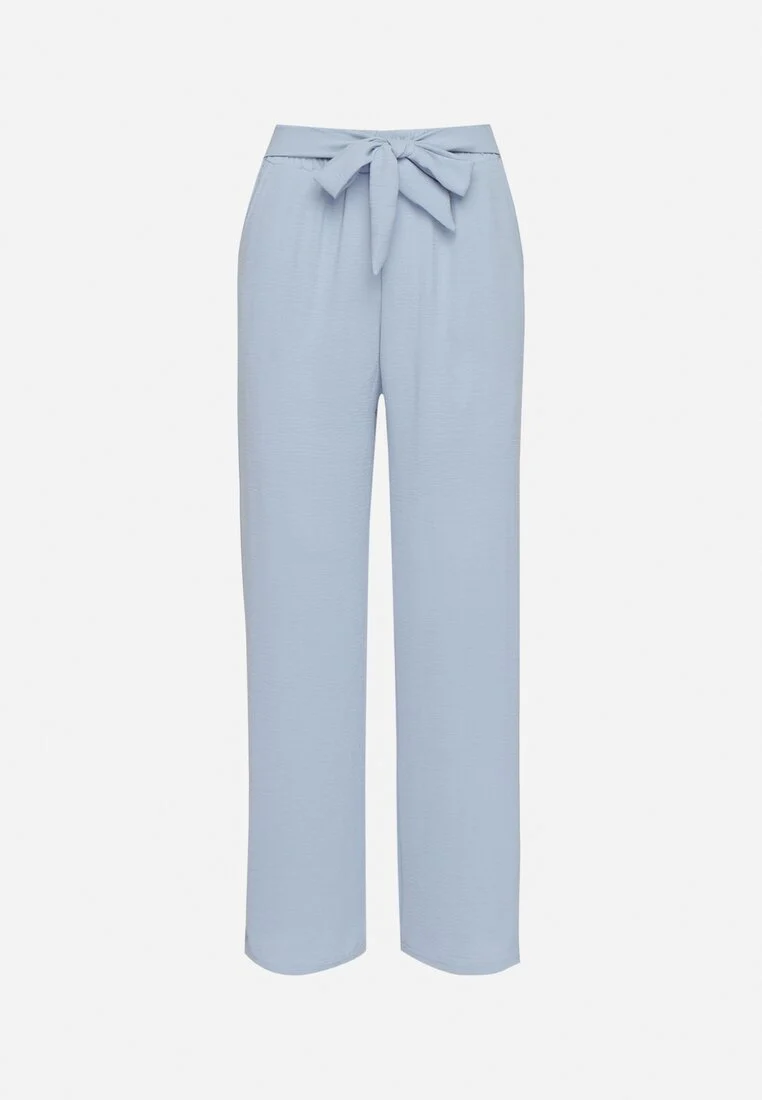 Pantalon droit fluide à nouer à la taille - NAUMY