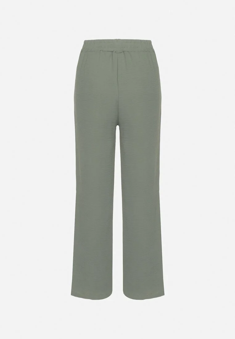 Pantalon droit fluide à nouer à la taille - NAUMY