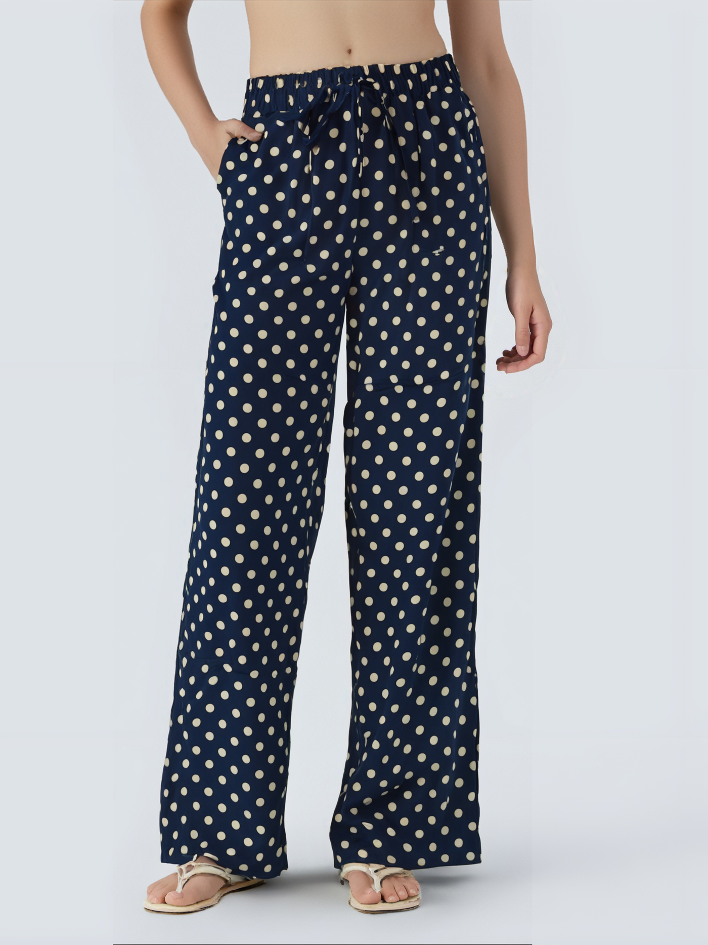 Pantalon Décontracté à Petits Pois - NAUMY