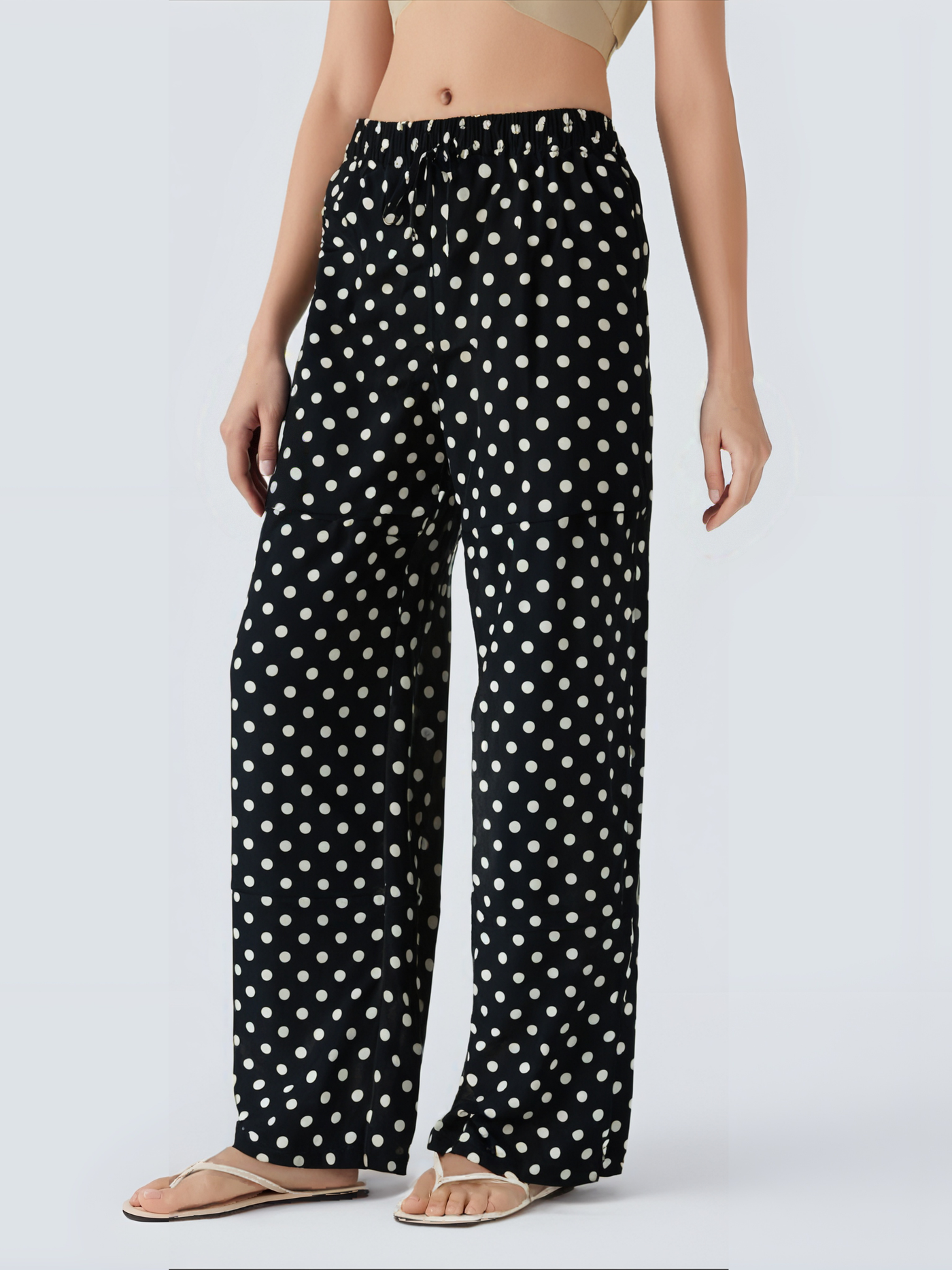 Pantalon Décontracté à Petits Pois - NAUMY