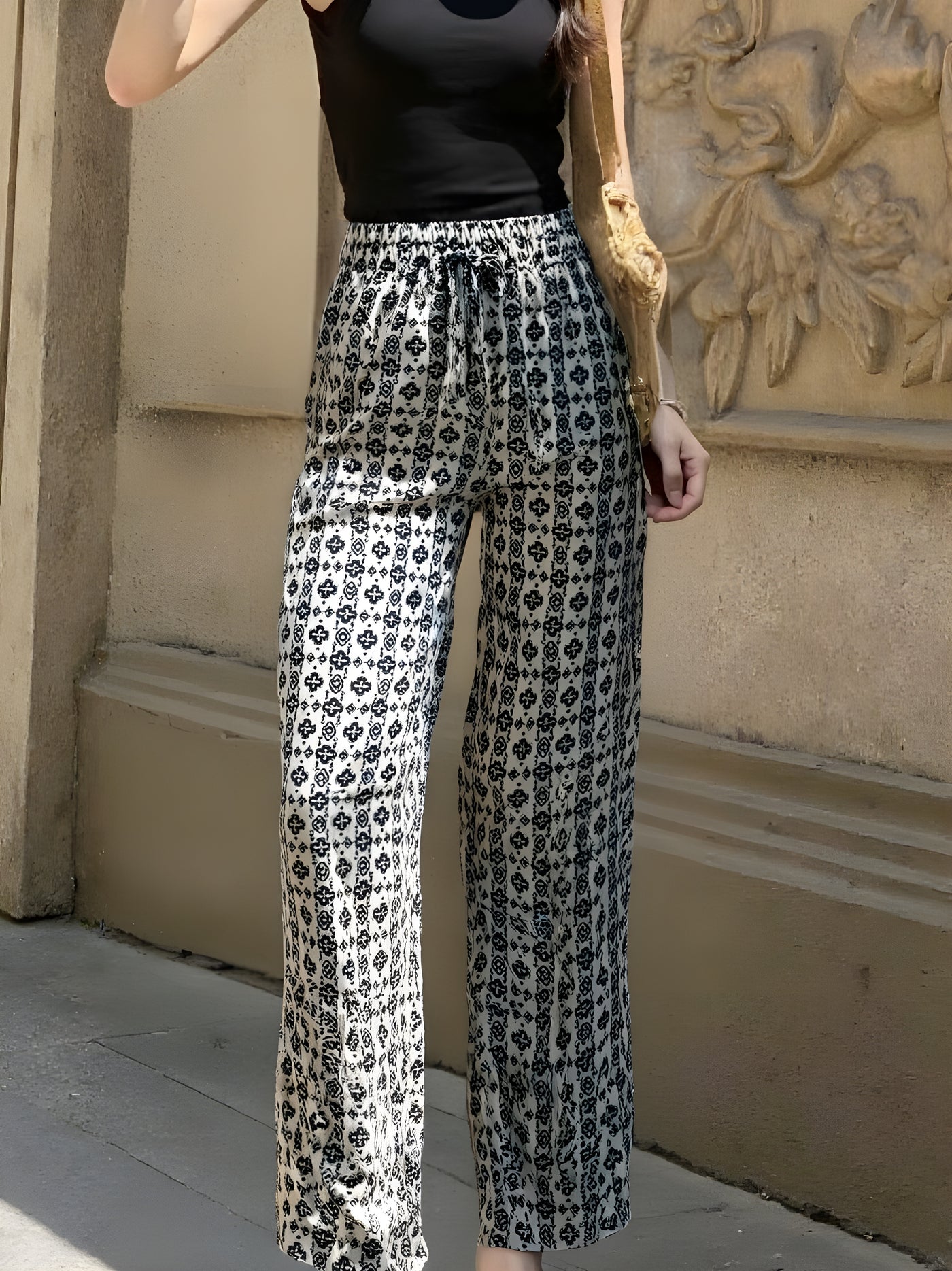 Pantalon Fluide Imprimé Bohème- NAUMY