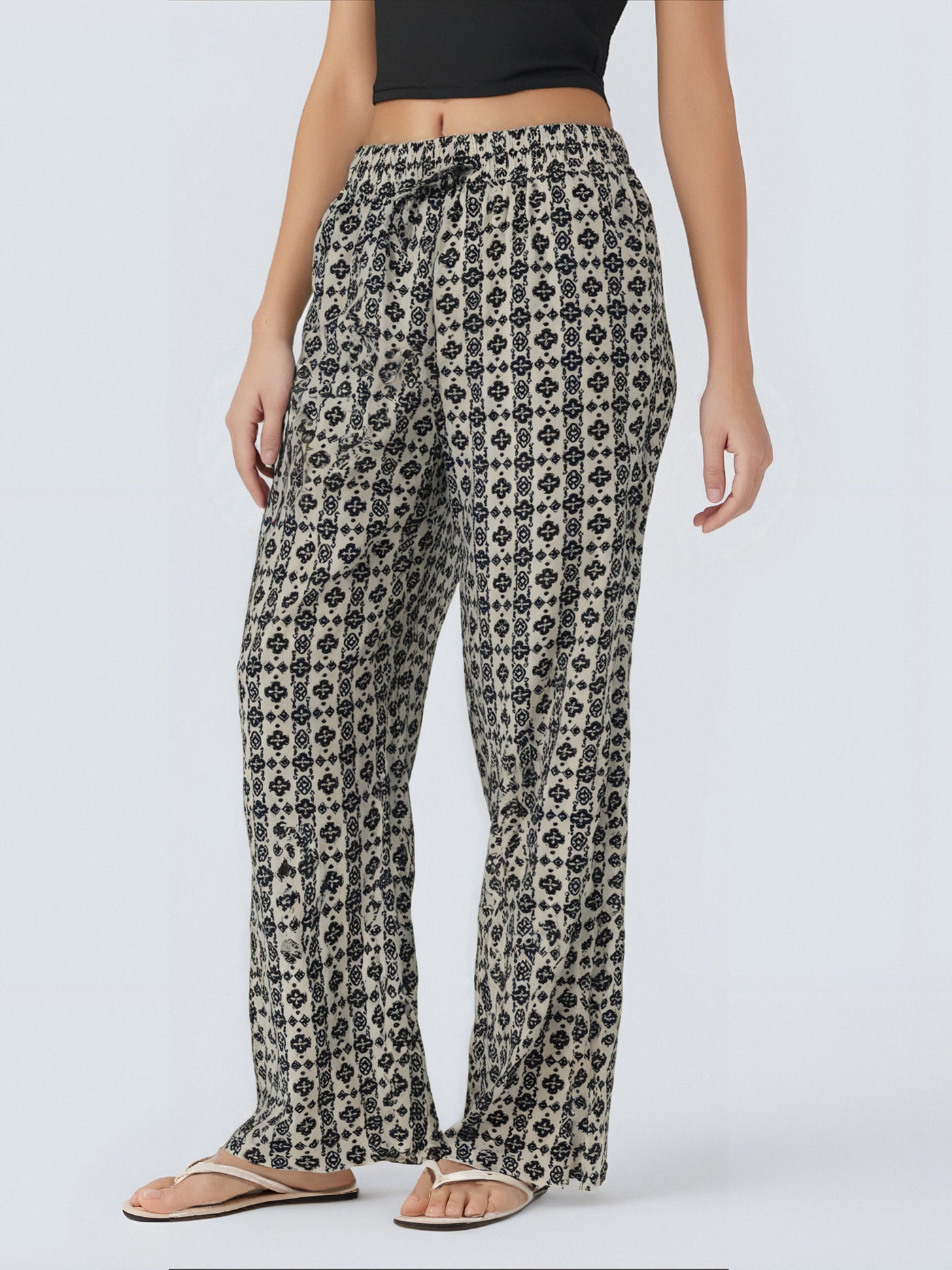Pantalon Fluide Imprimé Bohème- NAUMY