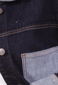 Veste en Jean Brut Robuste à Manches Longues Casual Élégant - NAUMY