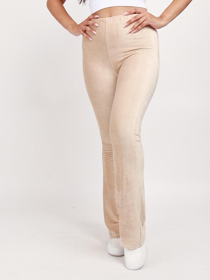 Pantalon droit effet velour - Naumy