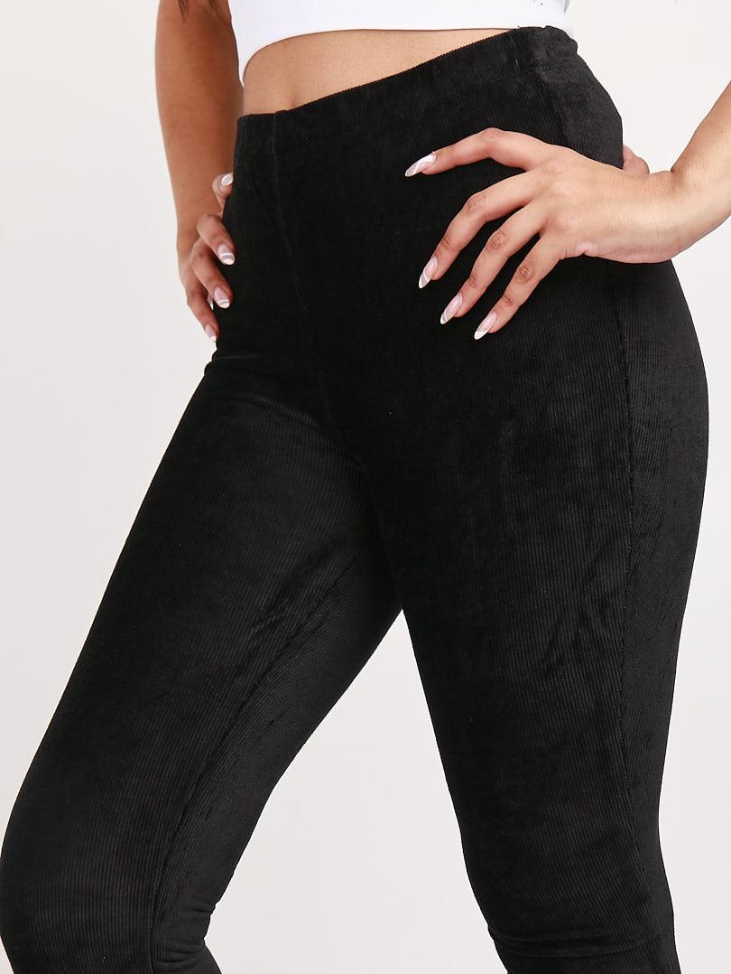 Pantalon droit effet velour - Naumy