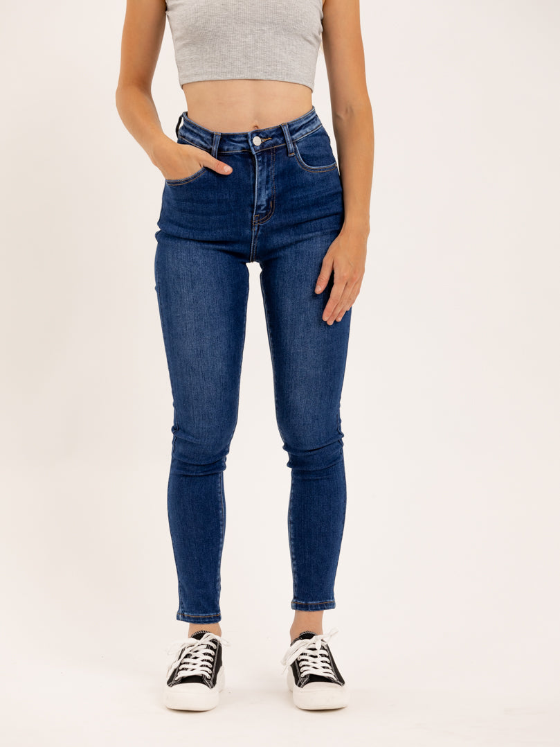 Jean skinny basique taille haute