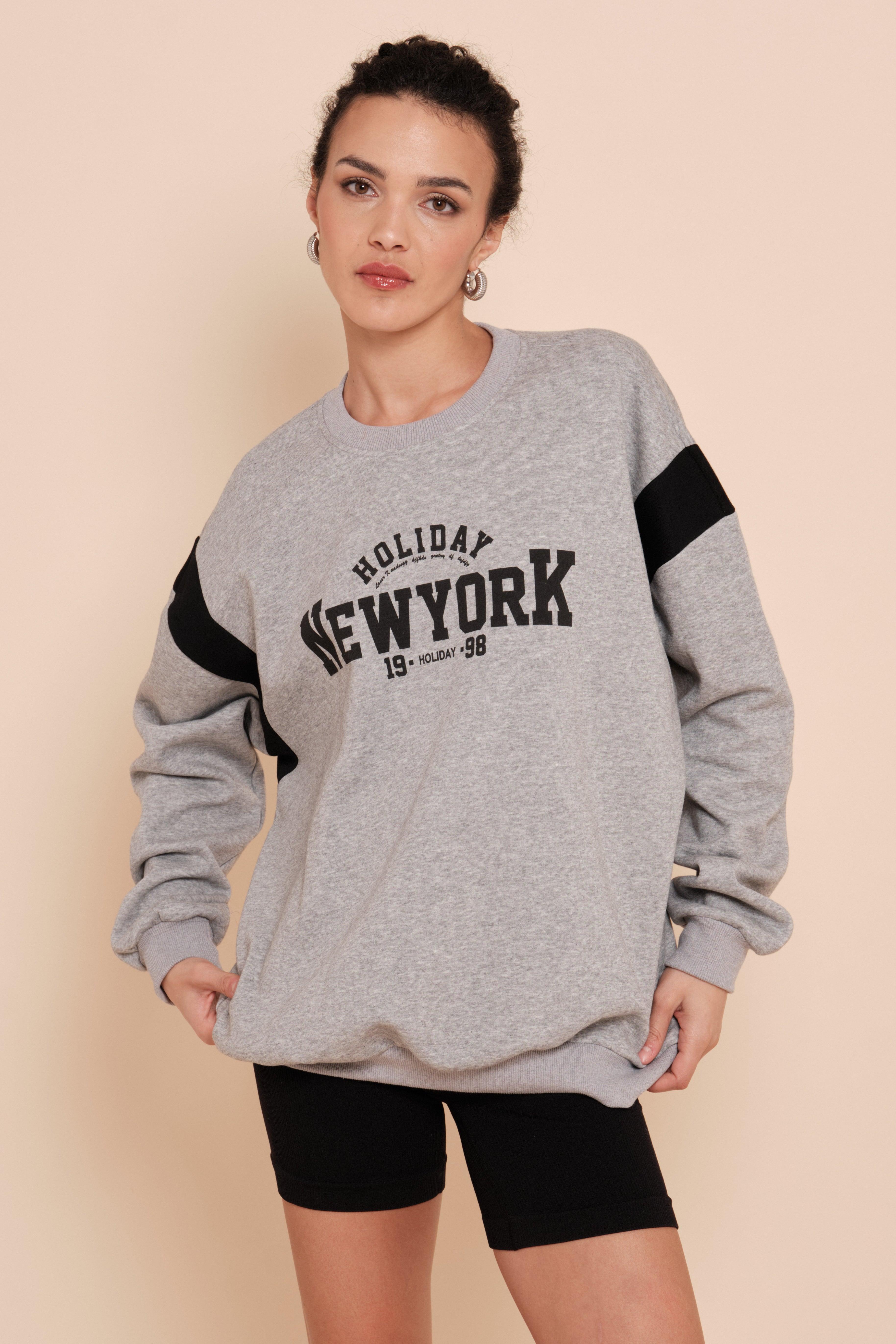 Sweatshirt comfort imprimé New York