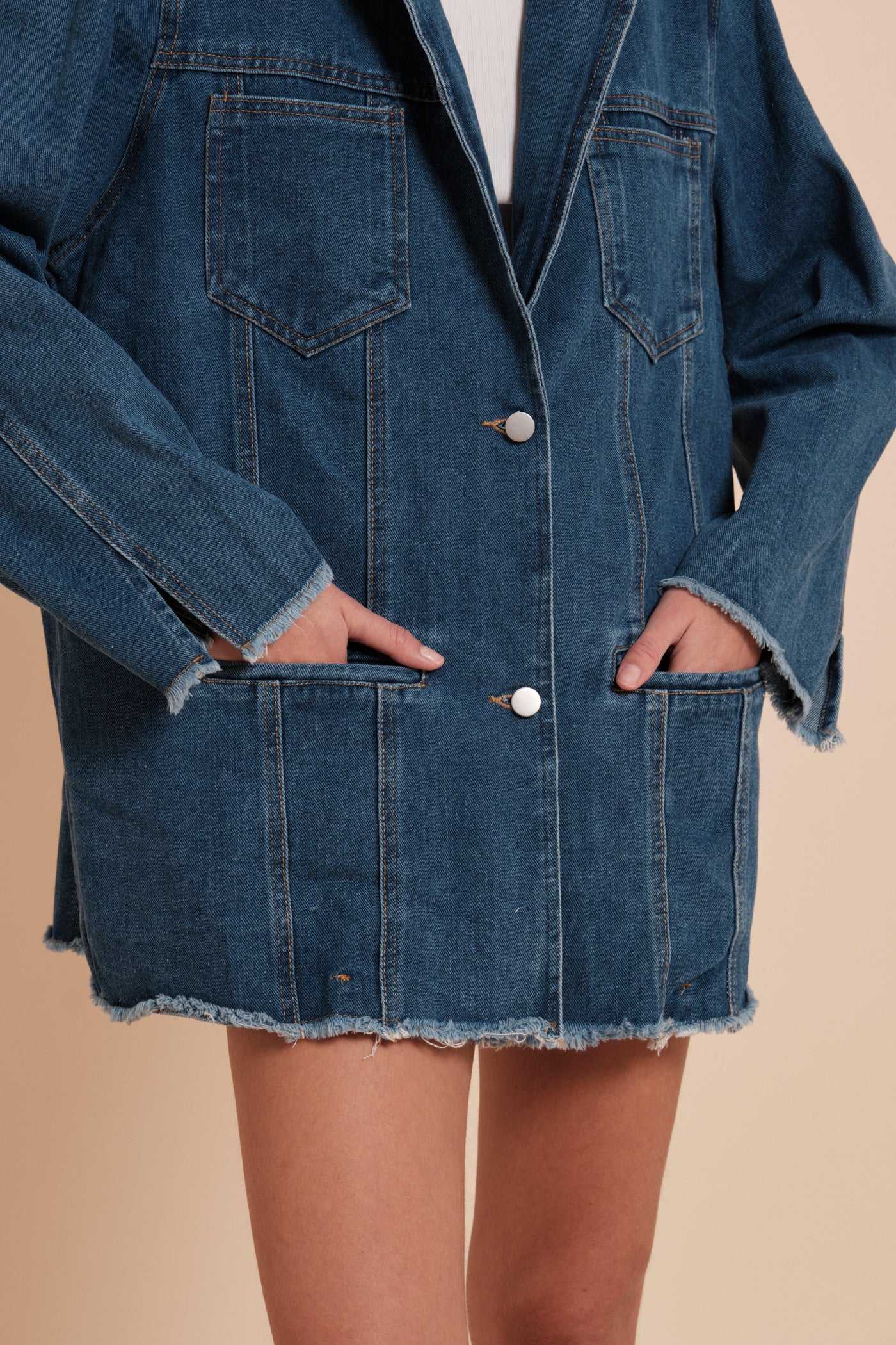 Veste longue en jean - Naumy