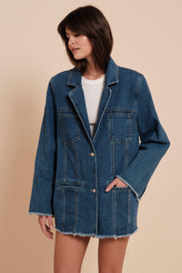 Veste longue en jean - Naumy