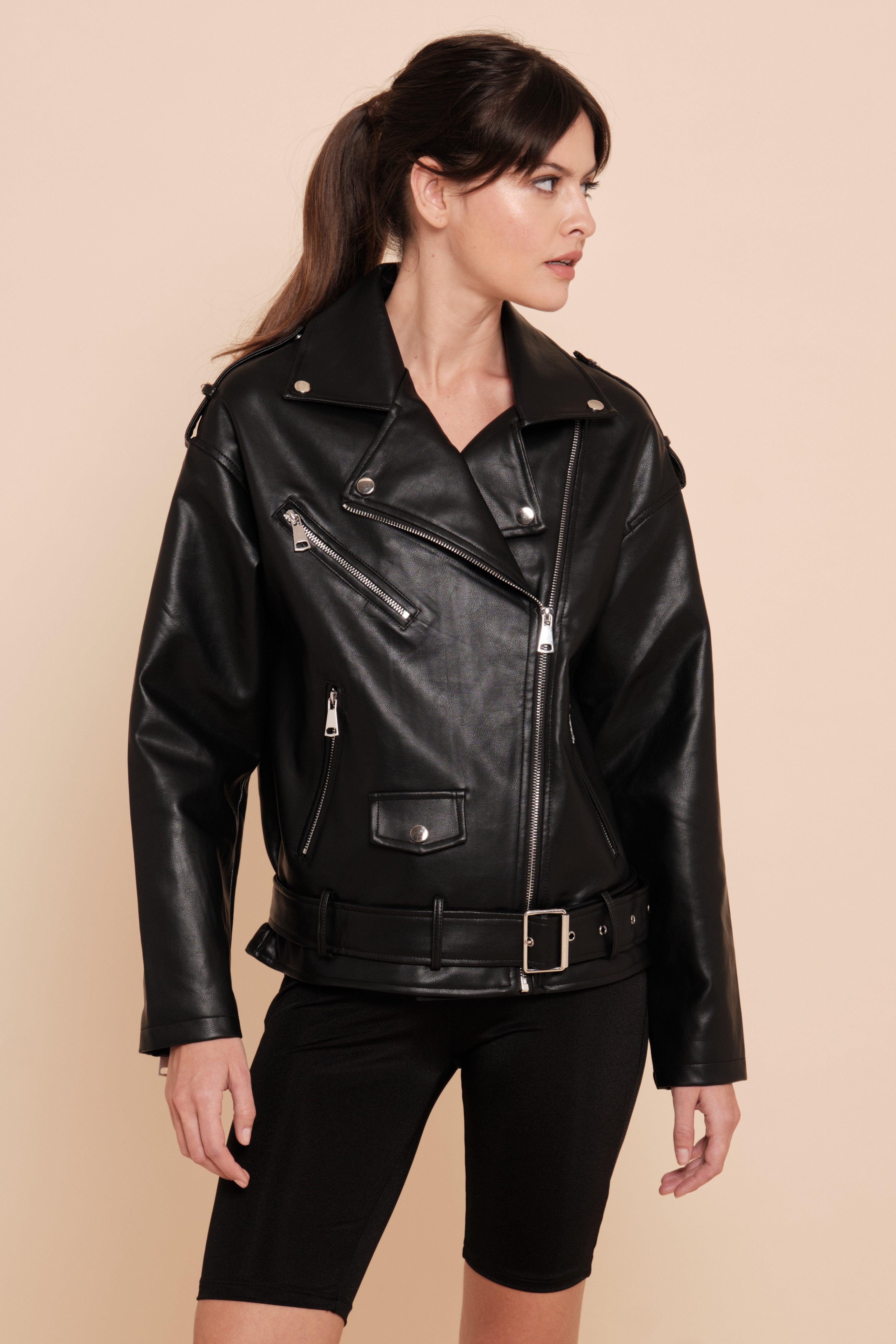 Blouson biker similicuir - Naumy