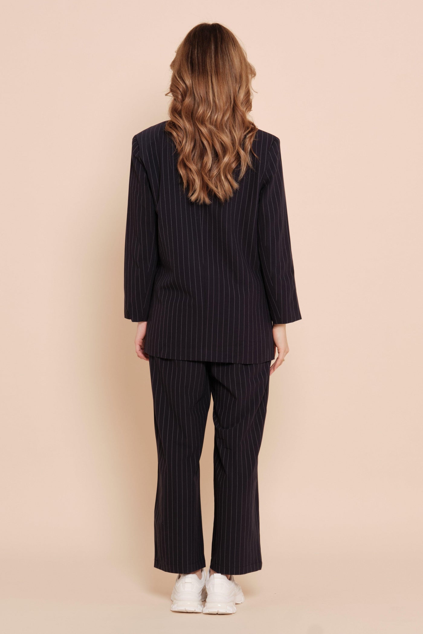 Ensemble deux pièces tailleur et pantalon rayé - Naumy