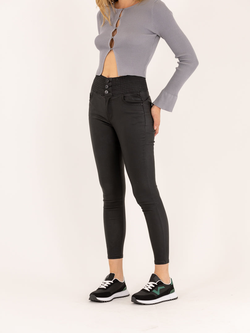 Pantalon taille outlet haute elastique