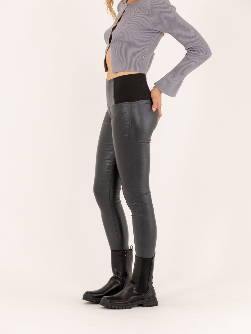 Legging cuir outlet stretch