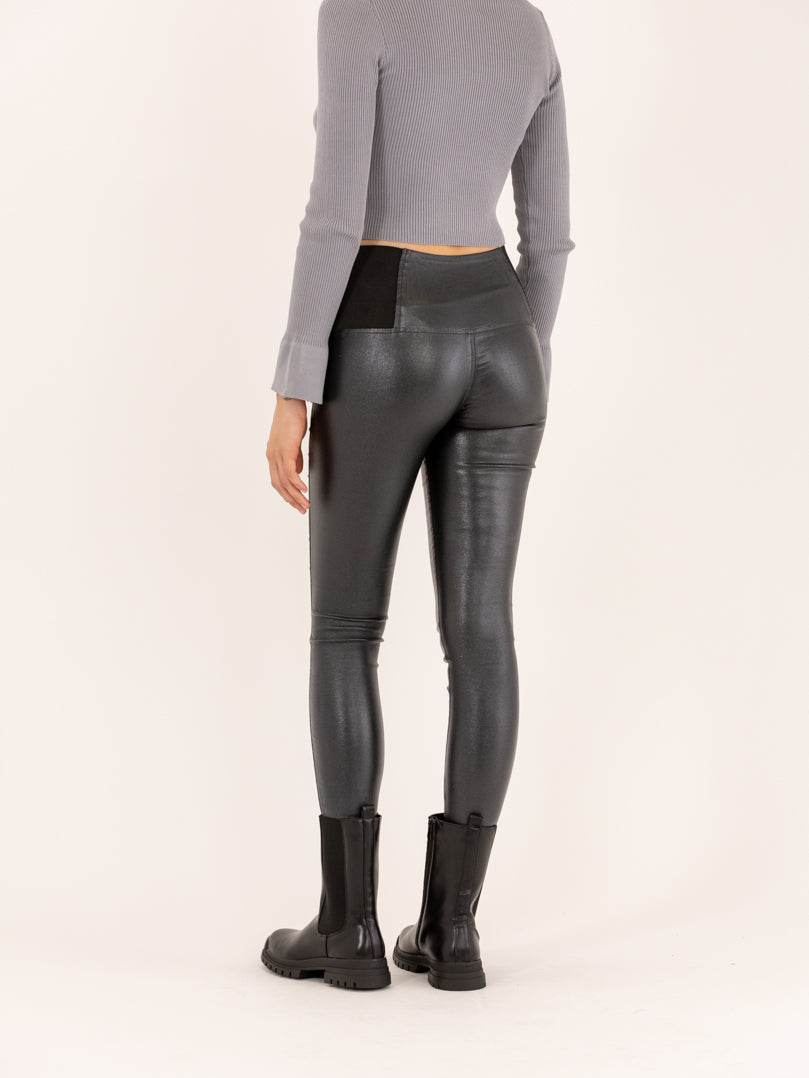 Legging simili cuir on sale mat