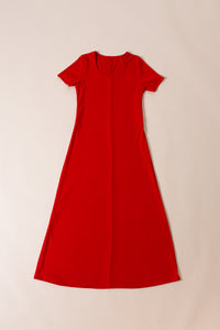 Robe longue rouge vif - Naumy