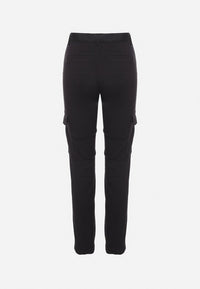 Pantalon cargo en coton noir avec ceinture - Naumy