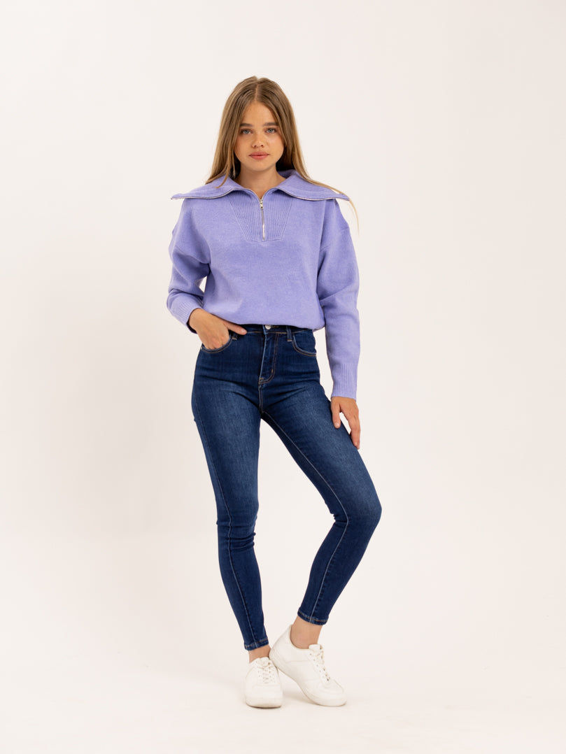 Jean bleu foncé stretch basique et slim