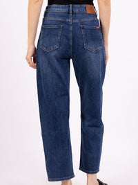Jean Mom Bleu Taille Haute Femme – Coupe Confort & Esprit Rétro Moderne - NAUMY