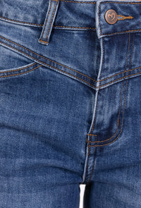 Jean Large Taille Haute Bleu – "Audace Bohème"  Casual et Élégant