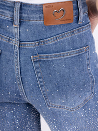 Jean Loose Taille Haute avec Strass - NAUMY