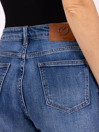 Jean Femme Bleu ciel profond Wide Leg Premium – Taille Haute & Coupe Évasée - NAUMY