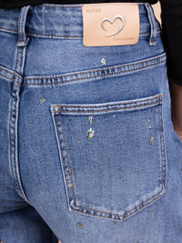 Jean Banana Fit Bleu Clair Scintillant – L’Éclat du Confort Élégant - NAUMY