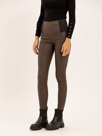 Legging en silimi cuir effet mat