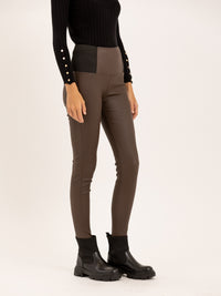 Legging en silimi cuir effet mat